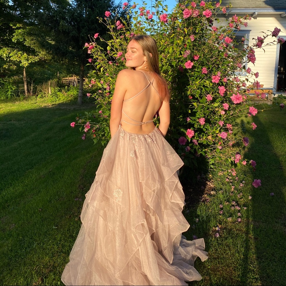 Blush Pink La Femme ball gown